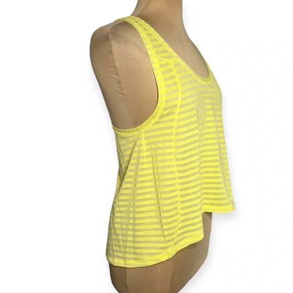 ZYIA yellow striped Nimbus split back tank sz M - Picture 3 of 11